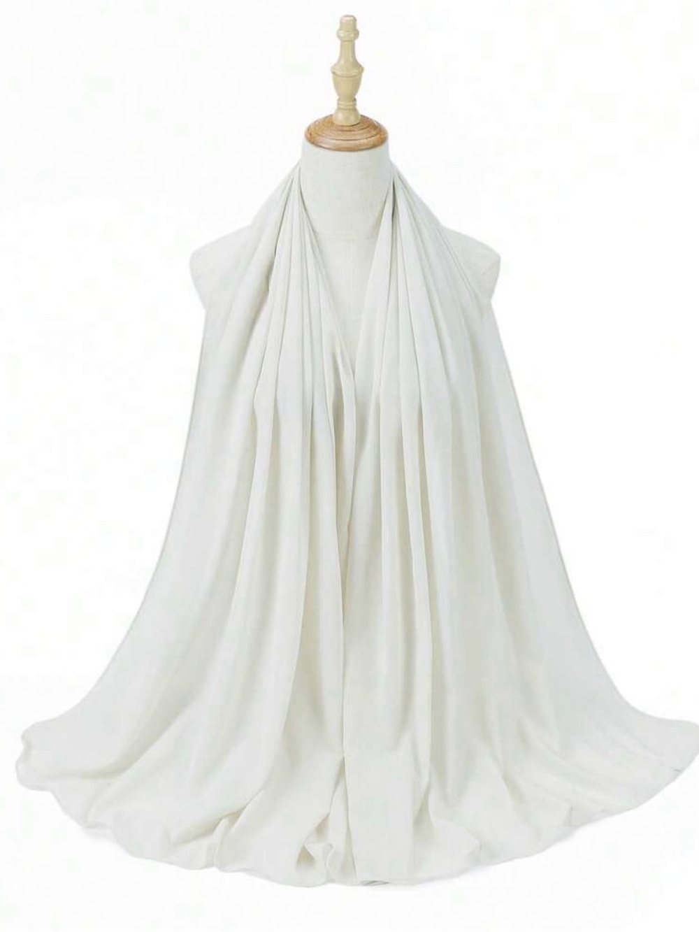 Elegant White Women's Scarf white color